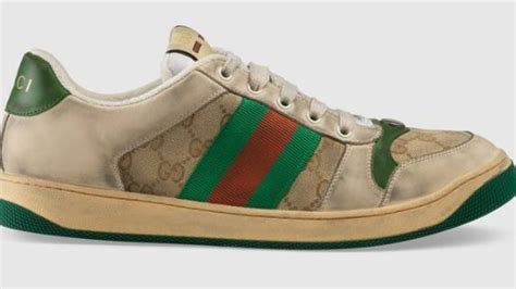 gucci shoes look like dirt on it|dirty designer sneakers.